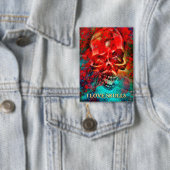 Colorful skull. I Love Skulls 缶バッジ (インサイチュ)