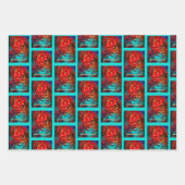 Colorful skull. Something Scary ラッピングペーパーシート (正面2)