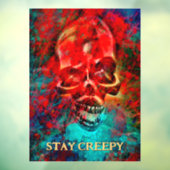 Colorful skull. Stay Creepy ウィンドウサイン (シート3)