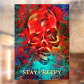 Colorful skull. Stay Creepy ウィンドウサイン (シート2)