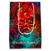 Colorful skull. Strange Things  ミディアムペーパーバッグ (裏面)