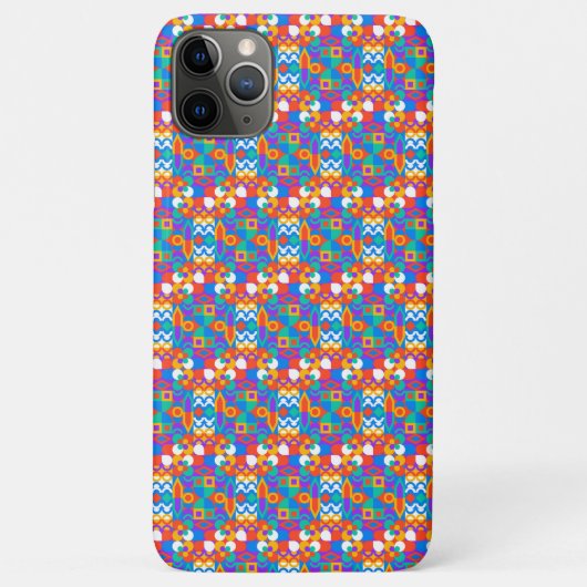 Colorful smartphone case with abstract geometric  Case-Mate iPhoneケース (裏面)