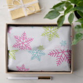 Colorful Snowflake Pattern – Festive Winter Design 薄葉紙 (ギフト)