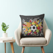 Colorful Soccer Checkerboard クッション (椅子)