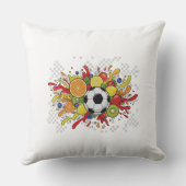 Colorful Soccer Checkerboard クッション (裏面)