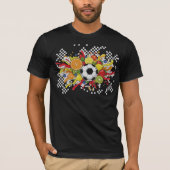 Colorful Soccer Checkerboard Tシャツ (正面)