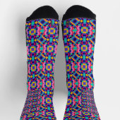 Colorful socks featuring a vibrant ソックス (上部)