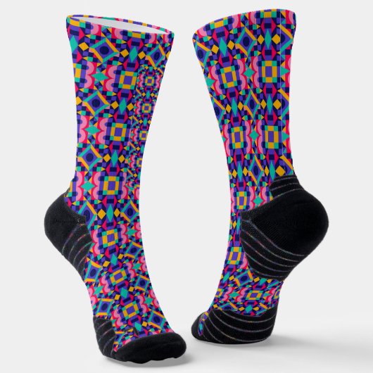 Colorful socks featuring a vibrant ソックス (傾斜あり)