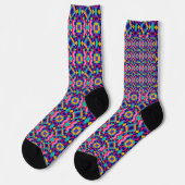 Colorful socks featuring an intricate geometric  ソックス (左)