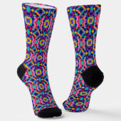 Colorful socks featuring an intricate geometric  ソックス (傾斜あり)