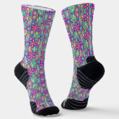 Colorful socks with intricate geometric patterns ソックス (傾斜あり)