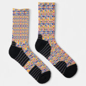 Colorful socks with vibrant geometric patterns  ソックス (右)