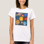 Colorful Solar System Tシャツ (正面)