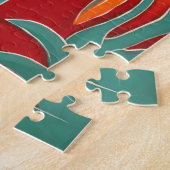 Colorful southwestern donkey puzzle ジグソーパズル (側面)