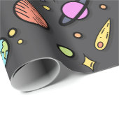 Colorful Space Doodle Wrapping Paper ラッピングペーパー (ロールコーナー)