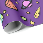 Colorful Space Doodle Wrapping Paper | Planets ラッピングペーパー (ロールコーナー)