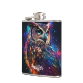Colorful Space Owl フラスク (左)