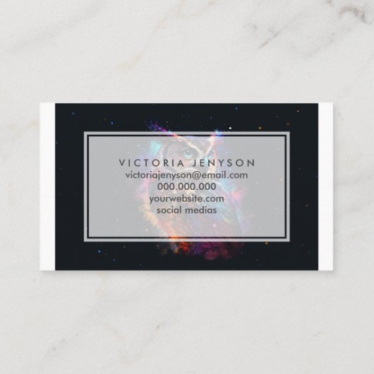 Colorful Space Owl                                 名刺 (裏面)