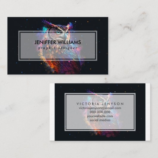 Colorful Space Owl                                 名刺 (正面/裏面)