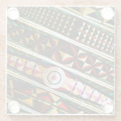 Colorful Spanish Church Ceiling ガラスコースター (裏面)