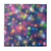 Colorful Sparkles Party Lights タイル (正面)