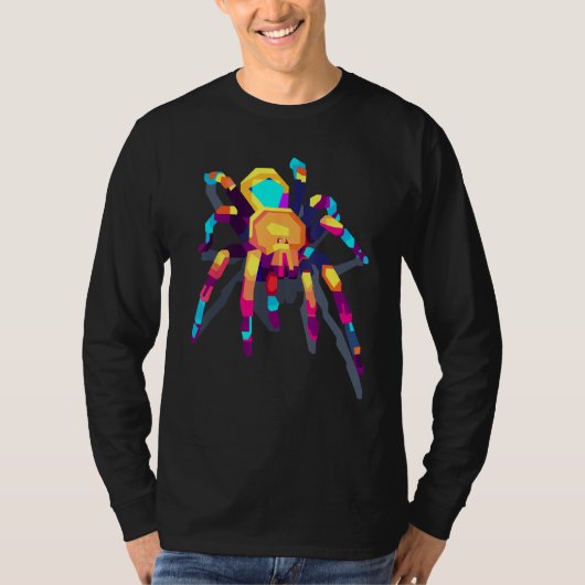 Colorful Spiders Animal Arachnid Tarantula Spider Tシャツ (正面)