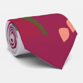 Colorful Spiderwort Flowers Floral ネクタイ (ロール)