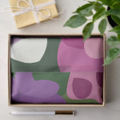 Colorful Spiderwort Flowers Floral 薄葉紙 (ギフト)