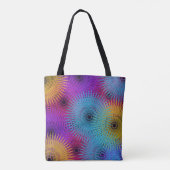 Colorful Spiral Geometric トートバッグ (裏面)