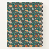 Colorful spiral notebook with a whimsical pattern ノートブック (裏面)