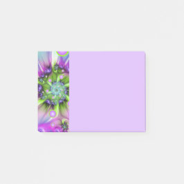 Colorful Spiral Round Shapes Abstract Fractal Art ポストイット