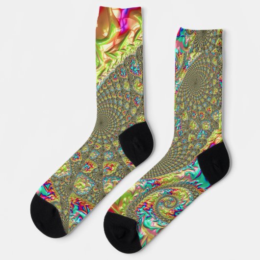 Colorful Spiral Socks ソックス (左)