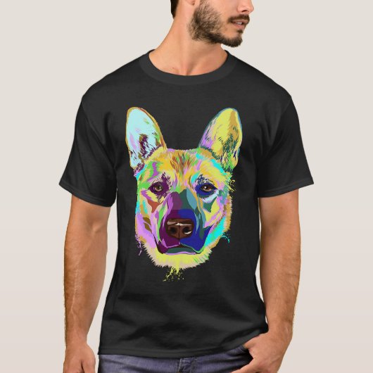 Colorful Splash Carolina Dog Tシャツ (正面)