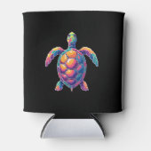 Colorful Splash Eastern Box Turtle (2) 缶クーラー (正面)