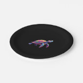 Colorful Splash Eastern Box Turtle (4) ペーパープレート (アングル)