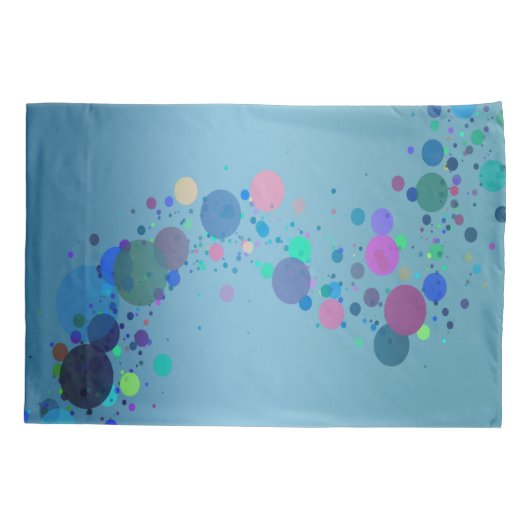 Colorful Spots 枕カバー (裏面-左)