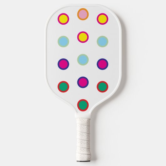 Colorful Spots Pickleball Paddle ピックルボールラケット (正面)