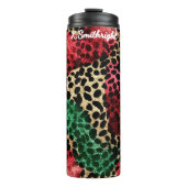 Colorful Spotted Patchwork Texture タンブラー (正面)