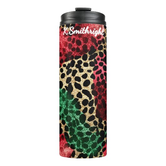 Colorful Spotted Patchwork Texture タンブラー (正面)