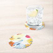 Colorful Spring Butterfly Garden Party ペーパーコースター (インサイチュ)
