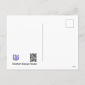 Colorful Spring Flowers Collage DIY Postcard シーズンポストカード (裏面)