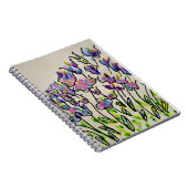 Colorful Spring Tulips Greeting ノートブック (右側)