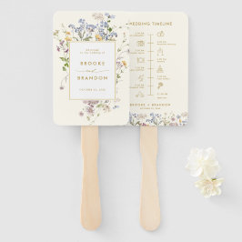 Colorful Spring Wildflower Meadow wedding Timeline ハンドファン
