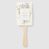 Colorful Spring Wildflower Meadow wedding Timeline ハンドファン (正面)