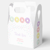 Colorful Sprinkle Sweet Donuts Kids Birthday フェイバーボックス (オープン)