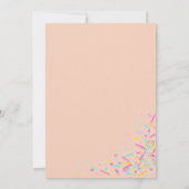 Colorful Sprinkles Birthday Invitation 招待状 (裏面)