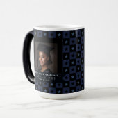 Colorful Square Pattern Gift For Him Grad モーフィングマグカップ (正面左)