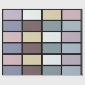 Colorful Squares Geometric  ラッピングペーパー (フラット)