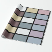 Colorful Squares Geometric  ラッピングペーパー (アンロールド)
