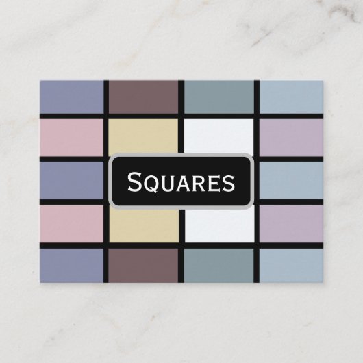 Colorful Squares Geometric  名刺 (正面)
